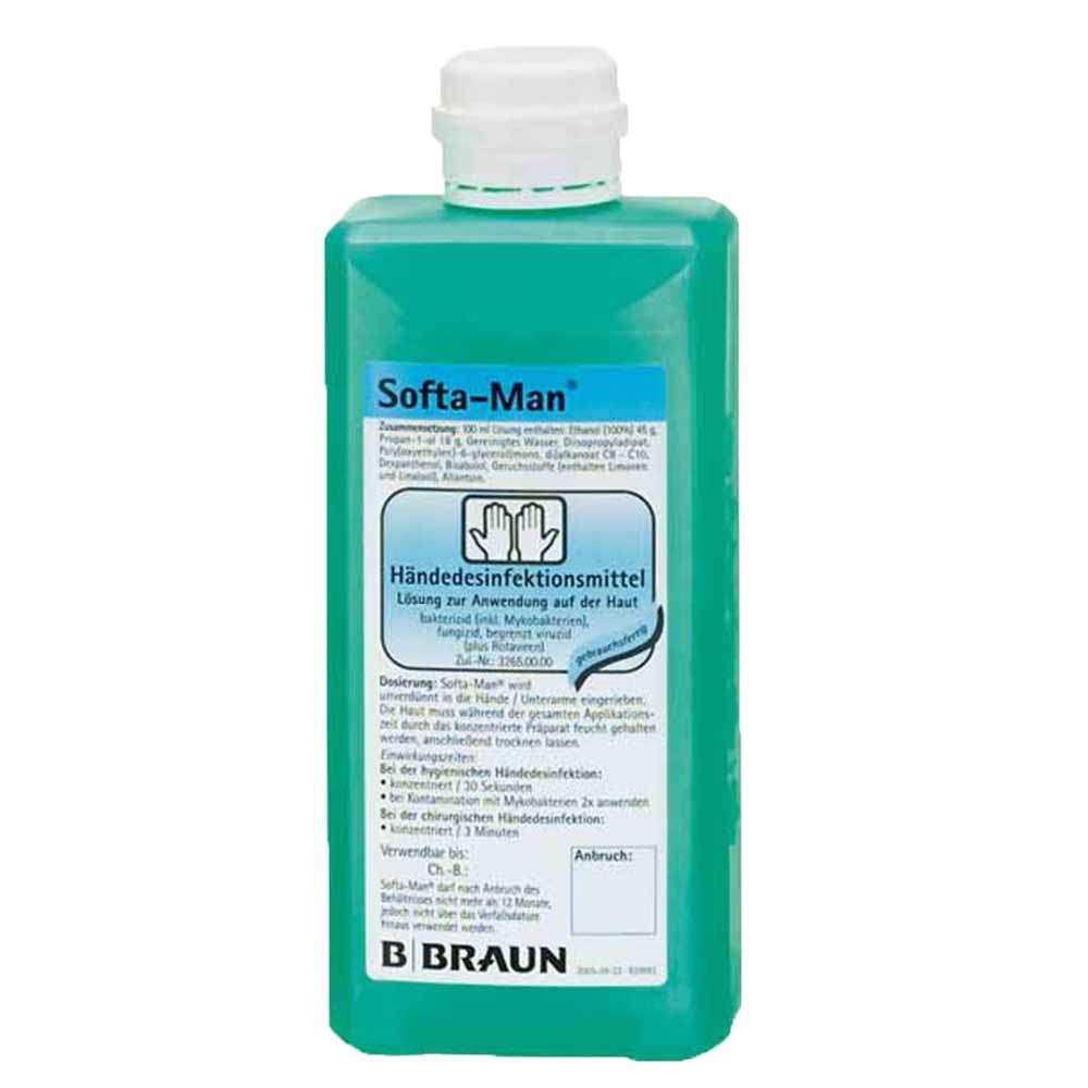 Braun Softa Man ViscoRub Händedesinfektion 500ml | Handdesinfektion ...